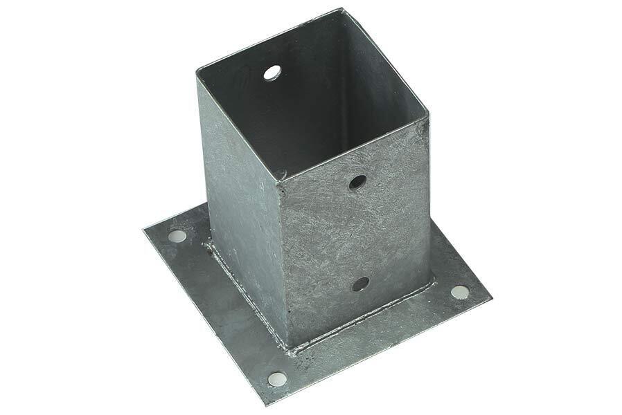 Aufschraubhülse Bodenhülse Pfostenträger Pfostenschuhe zum Aufschrauben für Pfosten