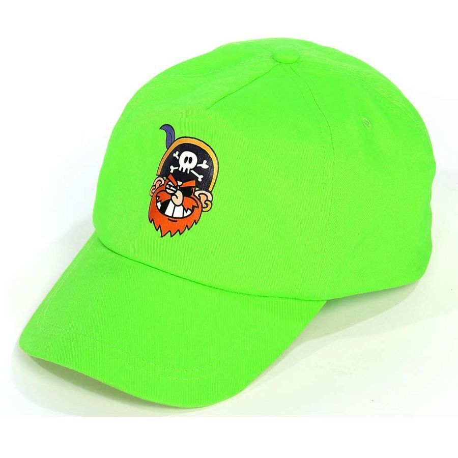 Gartenpirat-Kappe Mütze Schirmmütze grün für Kinder und Erwachsene Gartenpirat