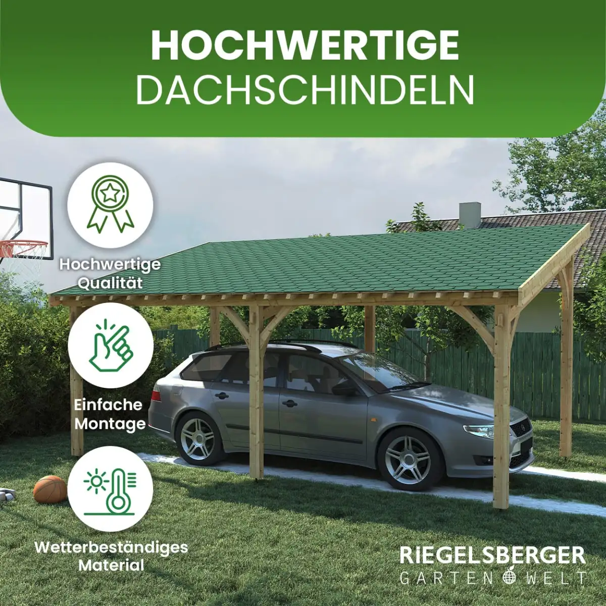 2 m² Dachschindeln Biberschwanz 