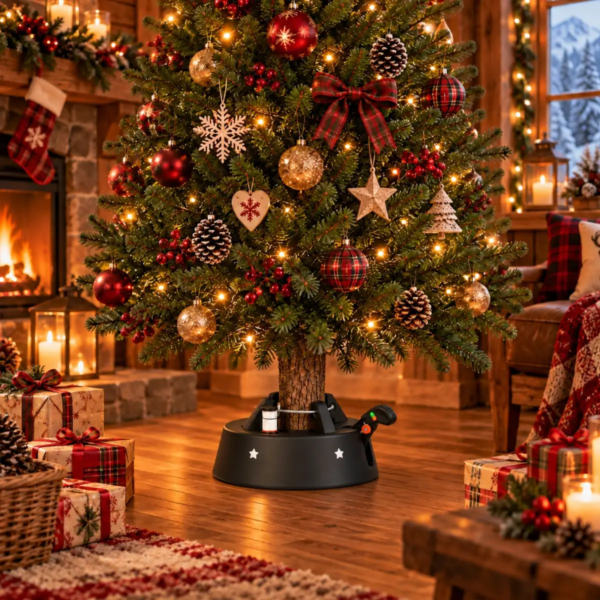 Christbaumständer Schwarz