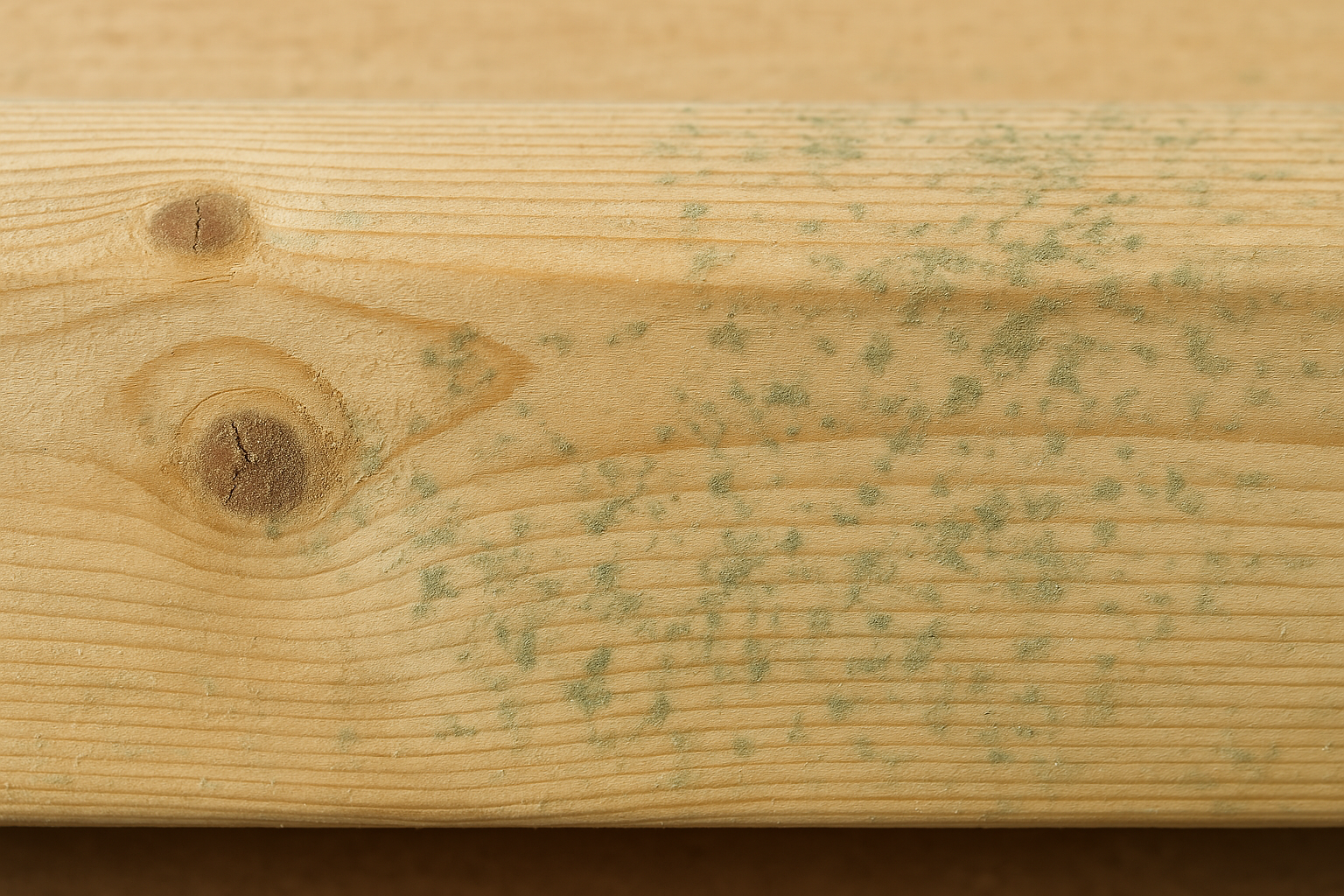 Holz mit Schimmel und Stockflecken KI generiert