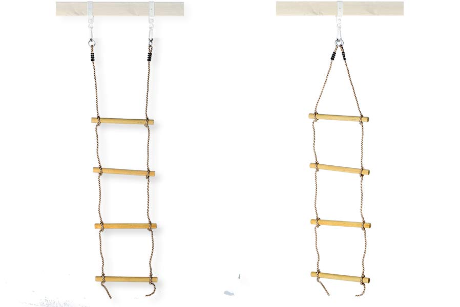Strickleiter für Kinder Seilleiter Kletterseil Sprossen Ø 35 mm Sprossen-Länge 40 cm