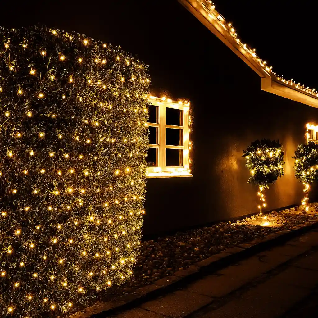 LED-Lichternetz 4×1 m warmweiß 160 LED