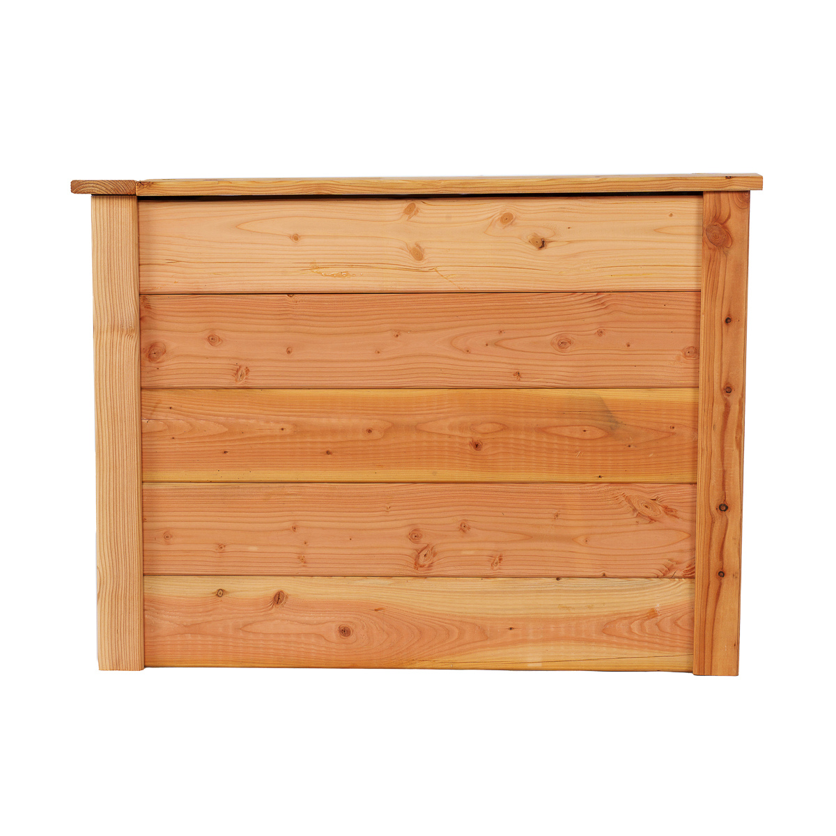 Modernes Hochbeet Höhe 73 cm mit Handlauf aus Lärchenholz Pflanzbeet Kräuterbeet Gemüsebeet