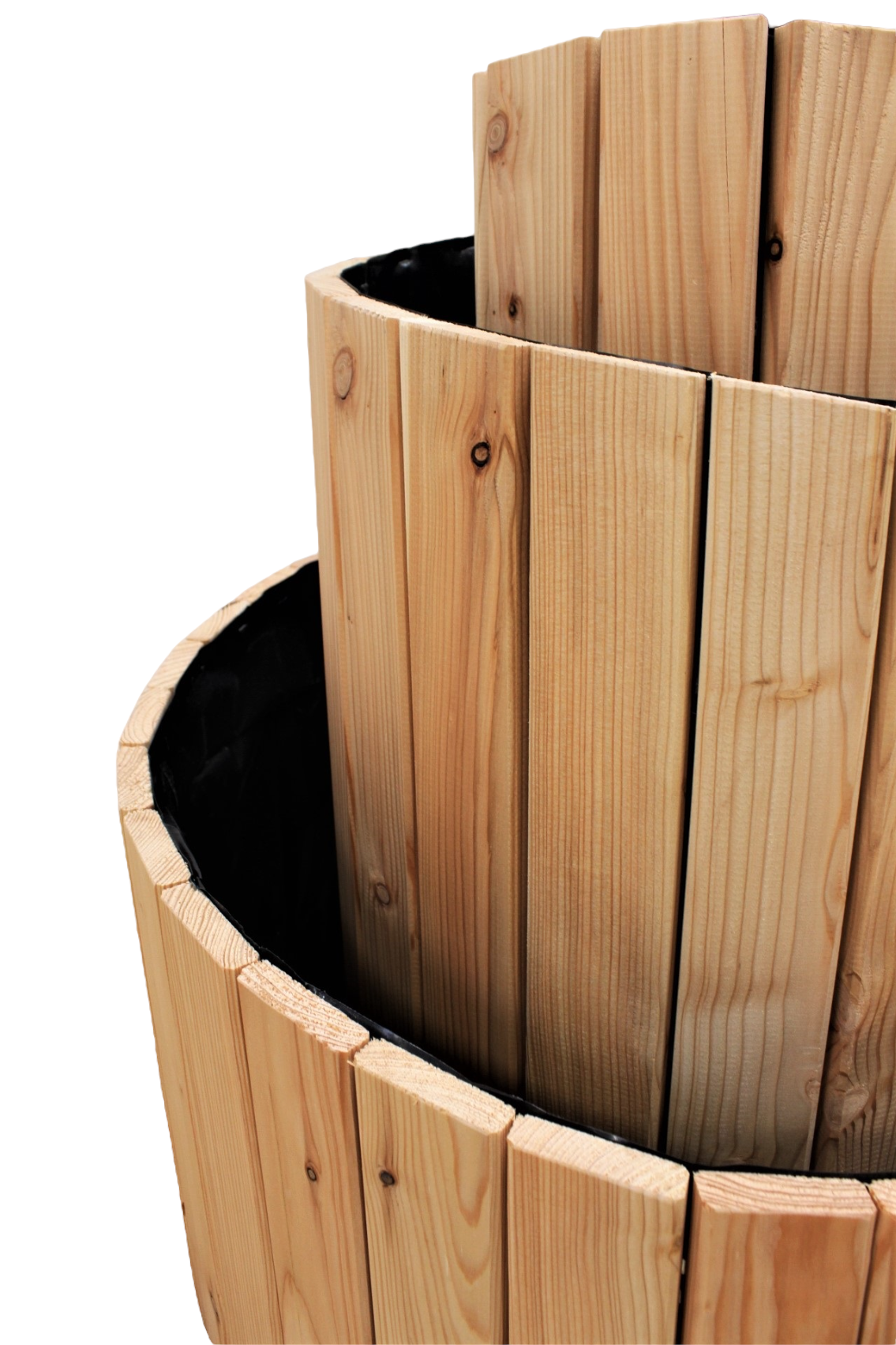 Kräuterschnecke Ø 65 cm aus Lärche natur Kräuterspirale Pflanzspirale Kräuterbeet