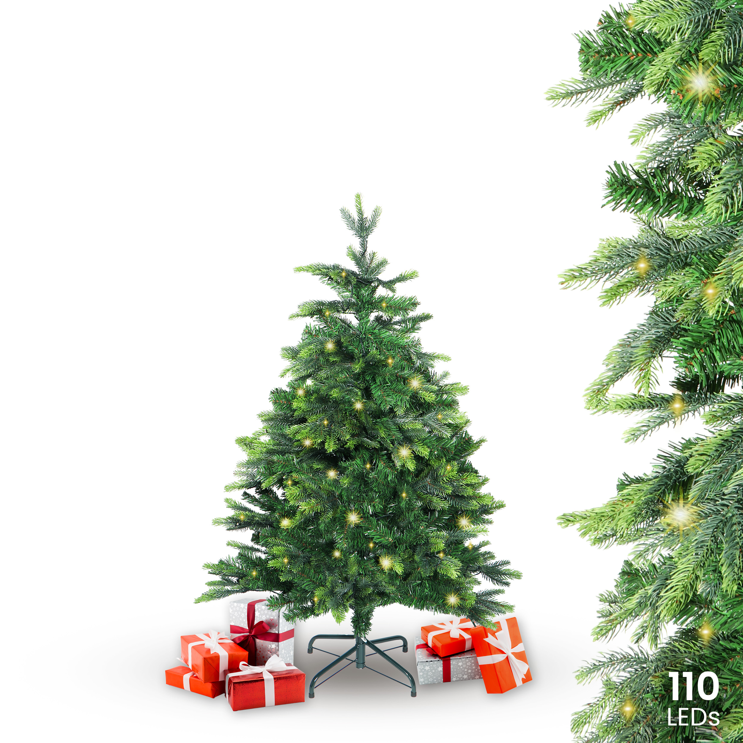 künstlicher weihnachtsbaum im topf Grimshaw Künstlicher Weihnachtsbaum im Topf mit LED -Beleuchtung Kunst –  diepreiswertwelt