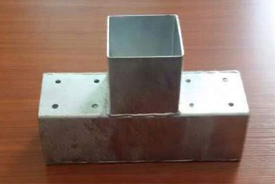 Holzverbinder Balken 90x90 mm Pfostenecke Pfostenverbinder Verbinder aus Stahl verzinkt