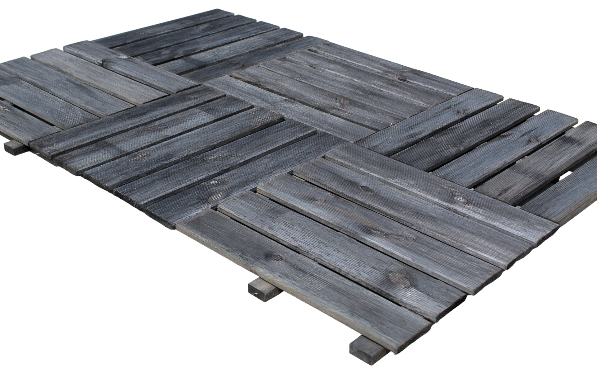 Terrassenfliese aus Kiefernholz GRAU imprägniert 50x50cm Holzfliese Balkonfliese Fliese Terrasse