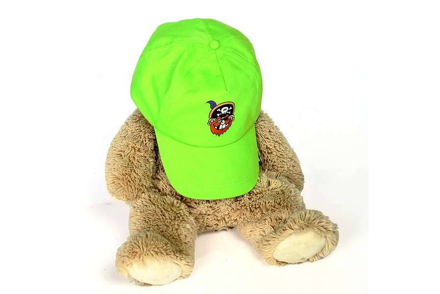 Gartenpirat-Kappe Mütze Schirmmütze grün für Kinder und Erwachsene Gartenpirat