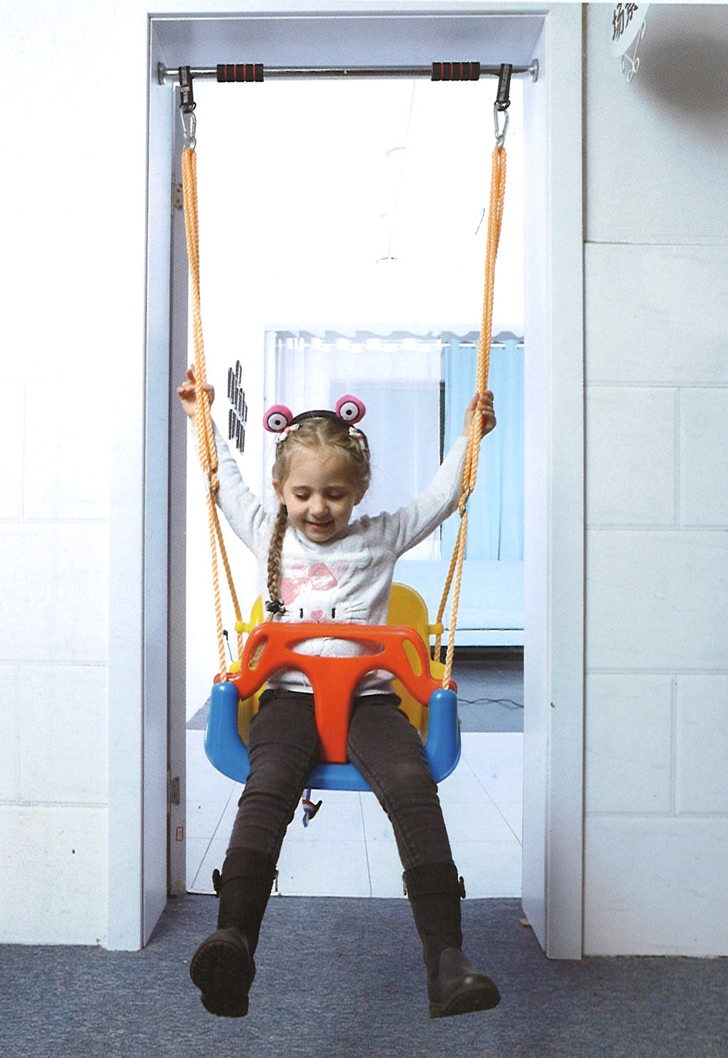 Set 2x Verbindungsschnallen & 2x Karabiner Verlängerungsgurt für Ihre Schaukel, Reckstange