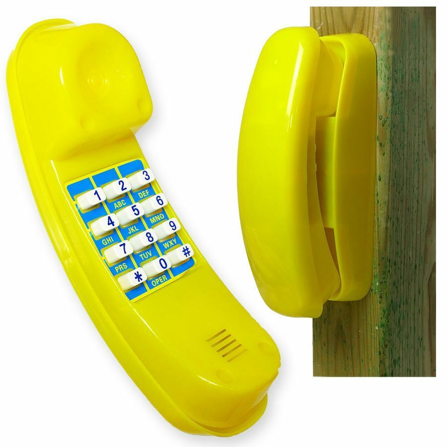 Spieltelefon für Kinder in gleb Zubehör für Spielhaus Spielturm Telefon aus Kunststoff