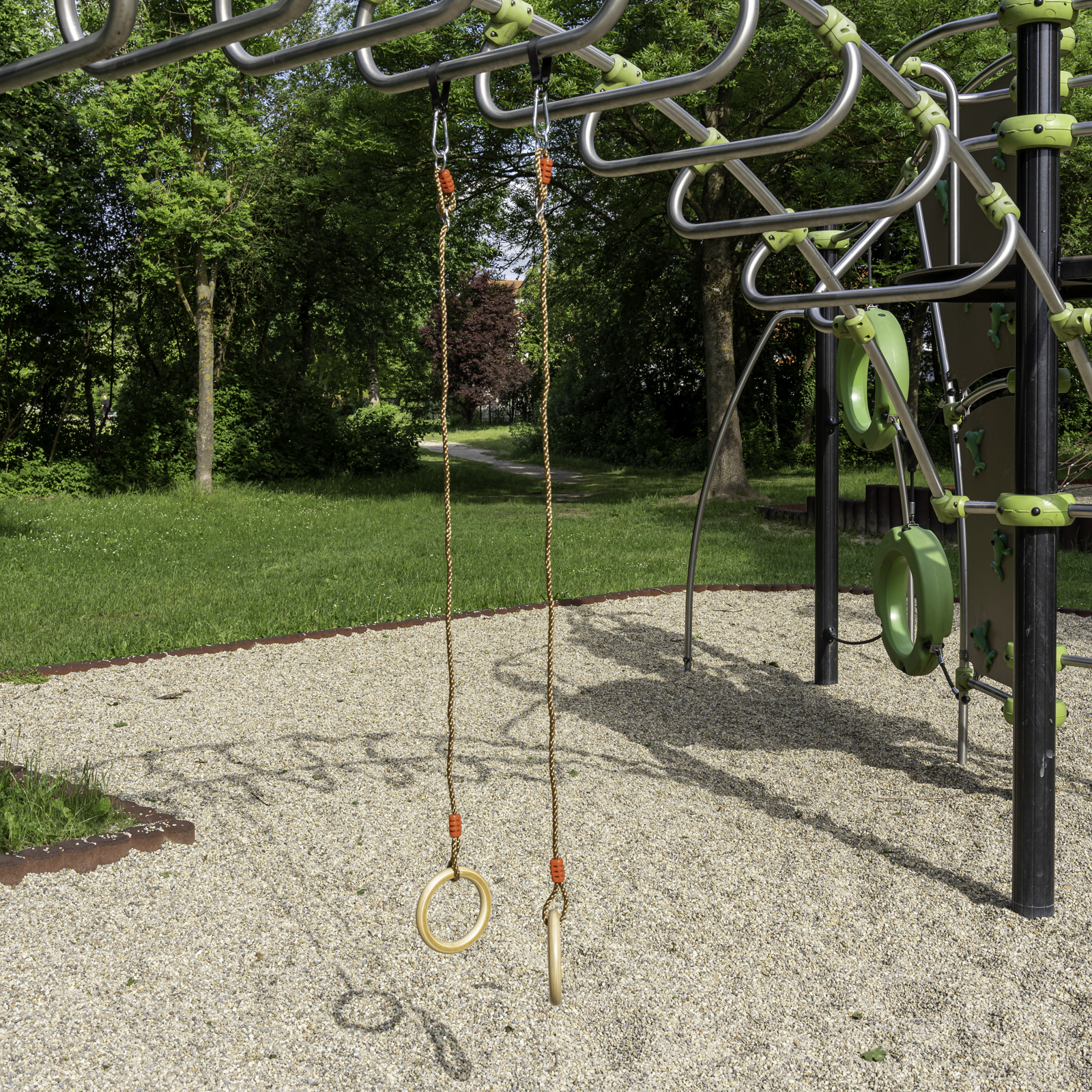 Turnringe für Kinder aus Holz wetterfest für Schaukel oder Spielturm