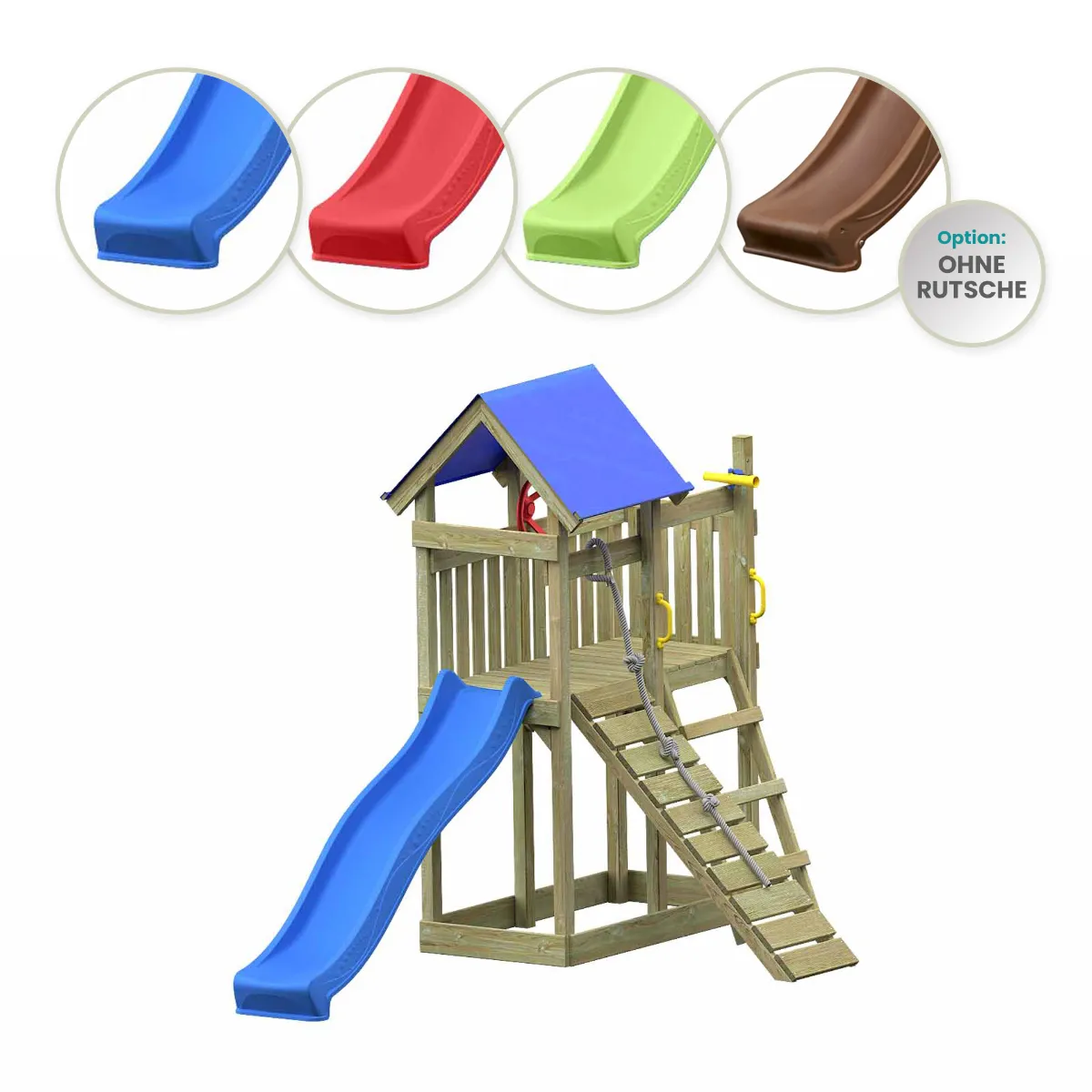 Spielturm Susi Aktiv mit Kletterrampe und Leiter