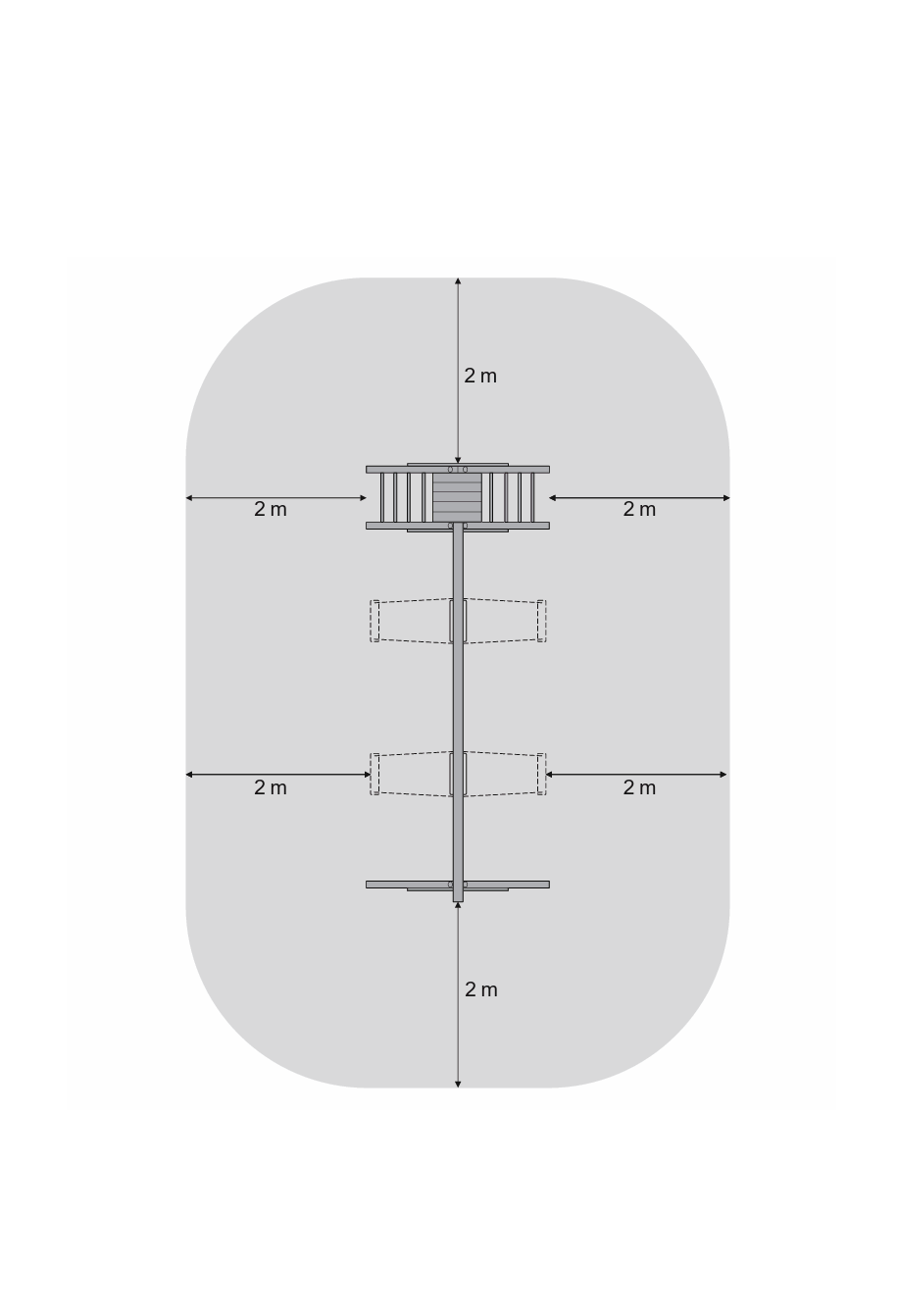 Schaukelgerüst Classic Modell 4.2 aus Holz mit Rutsche, Doppelschaukel und Leiter mit Podest
