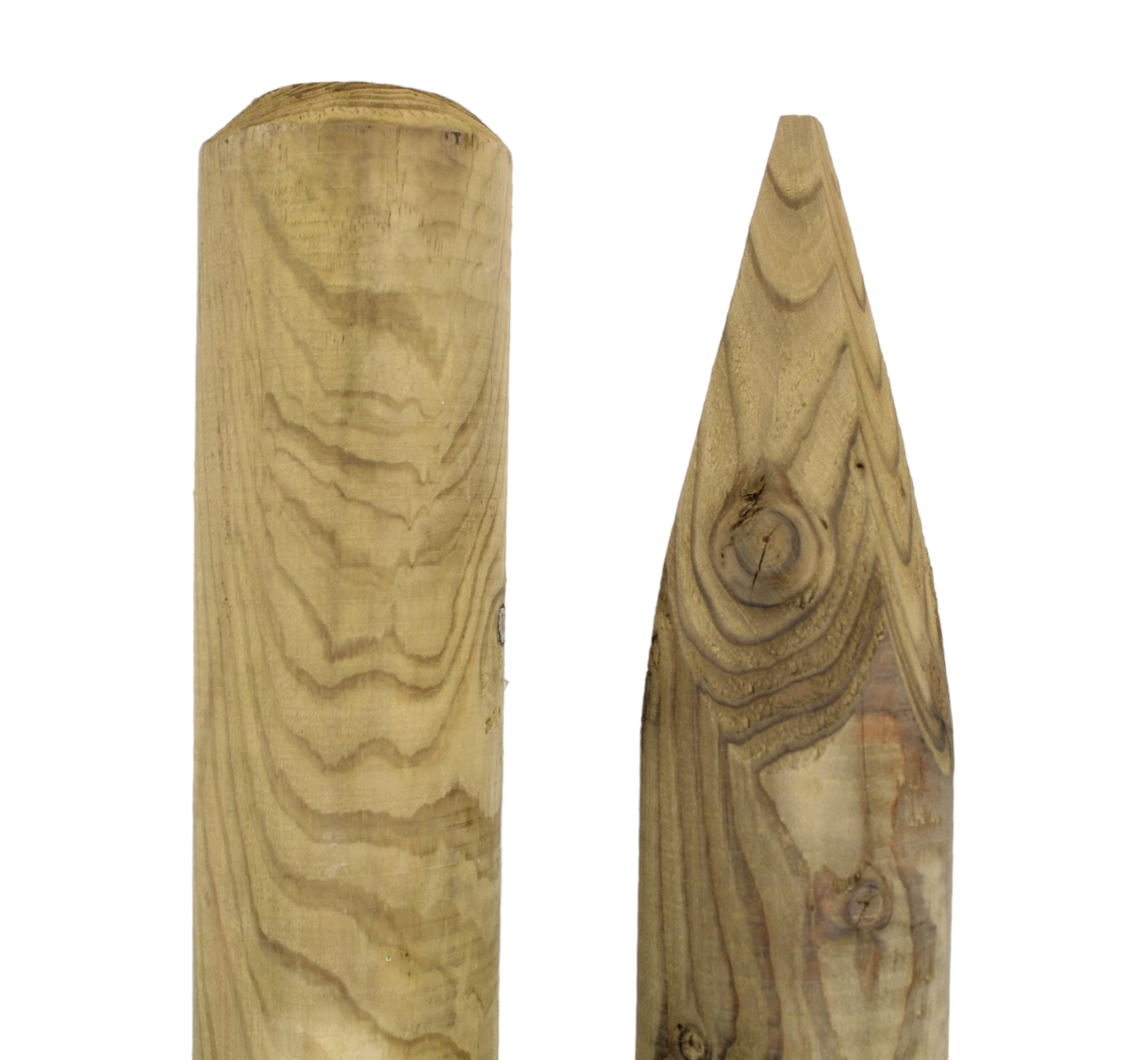 Pfahl Ø 6 cm Höhe 175 cm Holzpfahl Kiefer imprägniert Pflanzstab Gartenpfahl Rankhilfe Baumpfahl