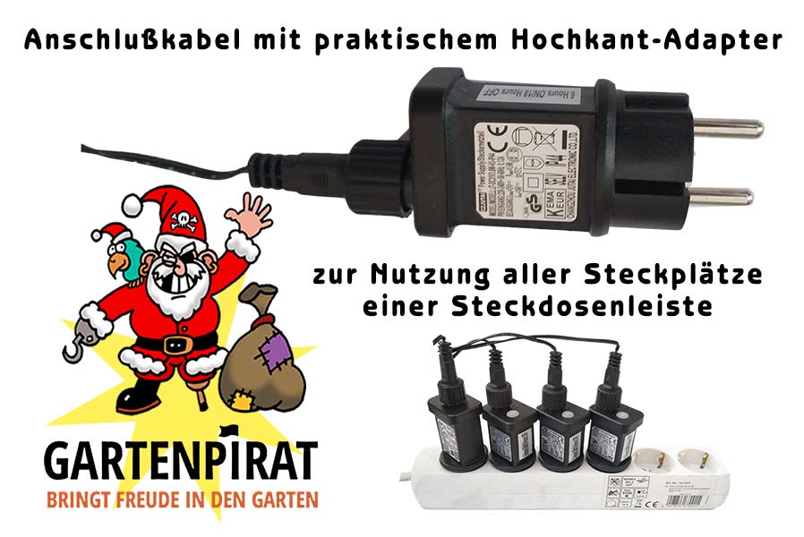 Girlanden-Stern mit LED-Beleuchtung warmweiß Lichterkette Stern Girlande