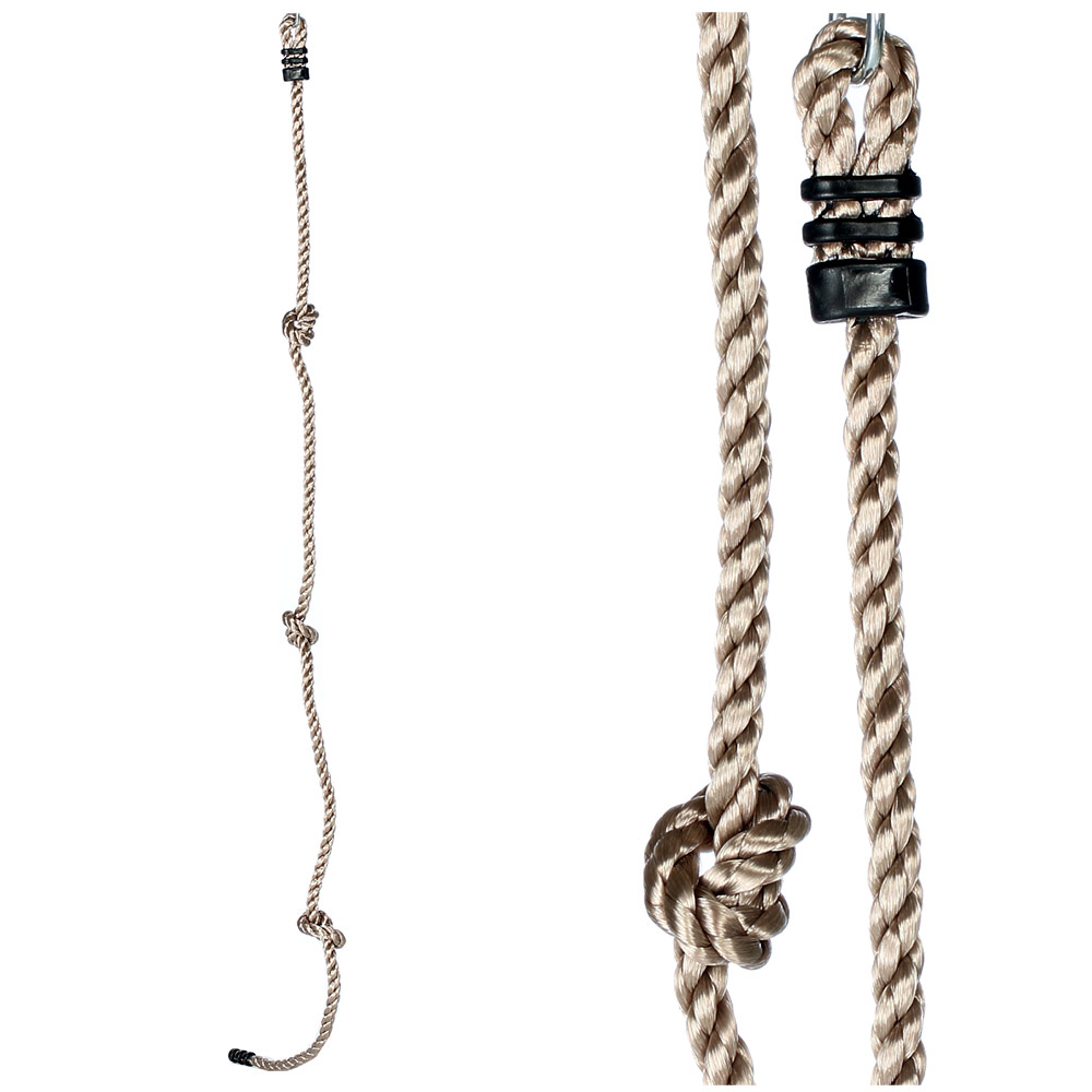 Kletterseil für Spielturm mit 3 Knoten, Länge ca. 200 cm