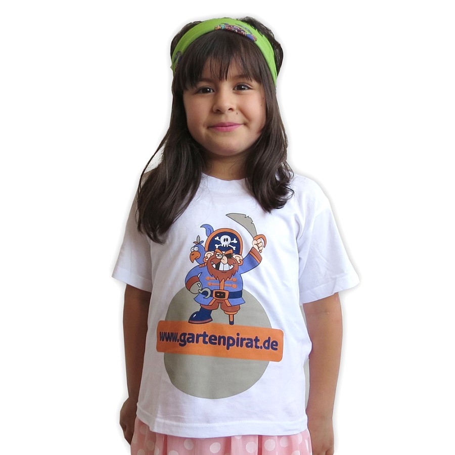 T-Shirt mit Gartenpirat-Motiv für Kinder Mädchen Jungen von 1-2 Jahre, 86 - 92 cm 