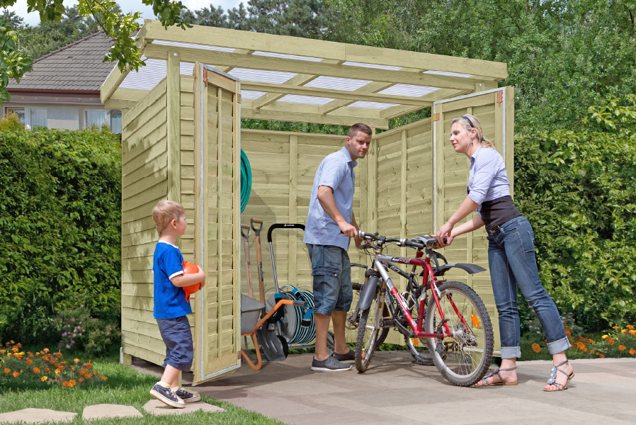 Gerätehaus Cargo mit Doppeltür Kiefer KDI 254 x 206 x 225 cm