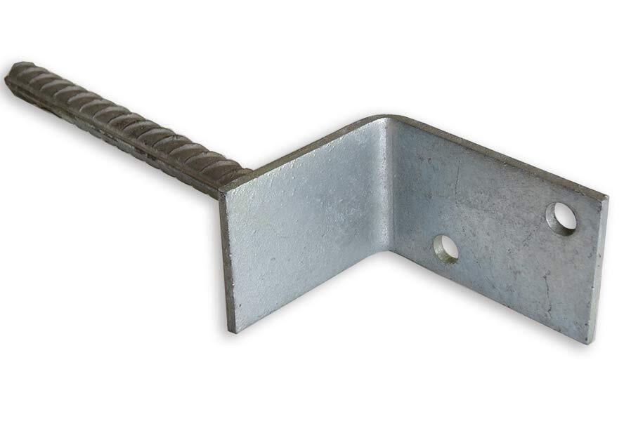 L-Pfostenträger Holzpfosten mit Steindolle zum Einbetonieren