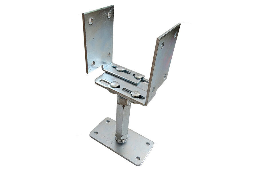 eerdCa8N0I3IZfq U-Pfostenträger Stützfuß Pfostenschuh verstellbar Höhe 160-220 mm Breite 80-160 mm