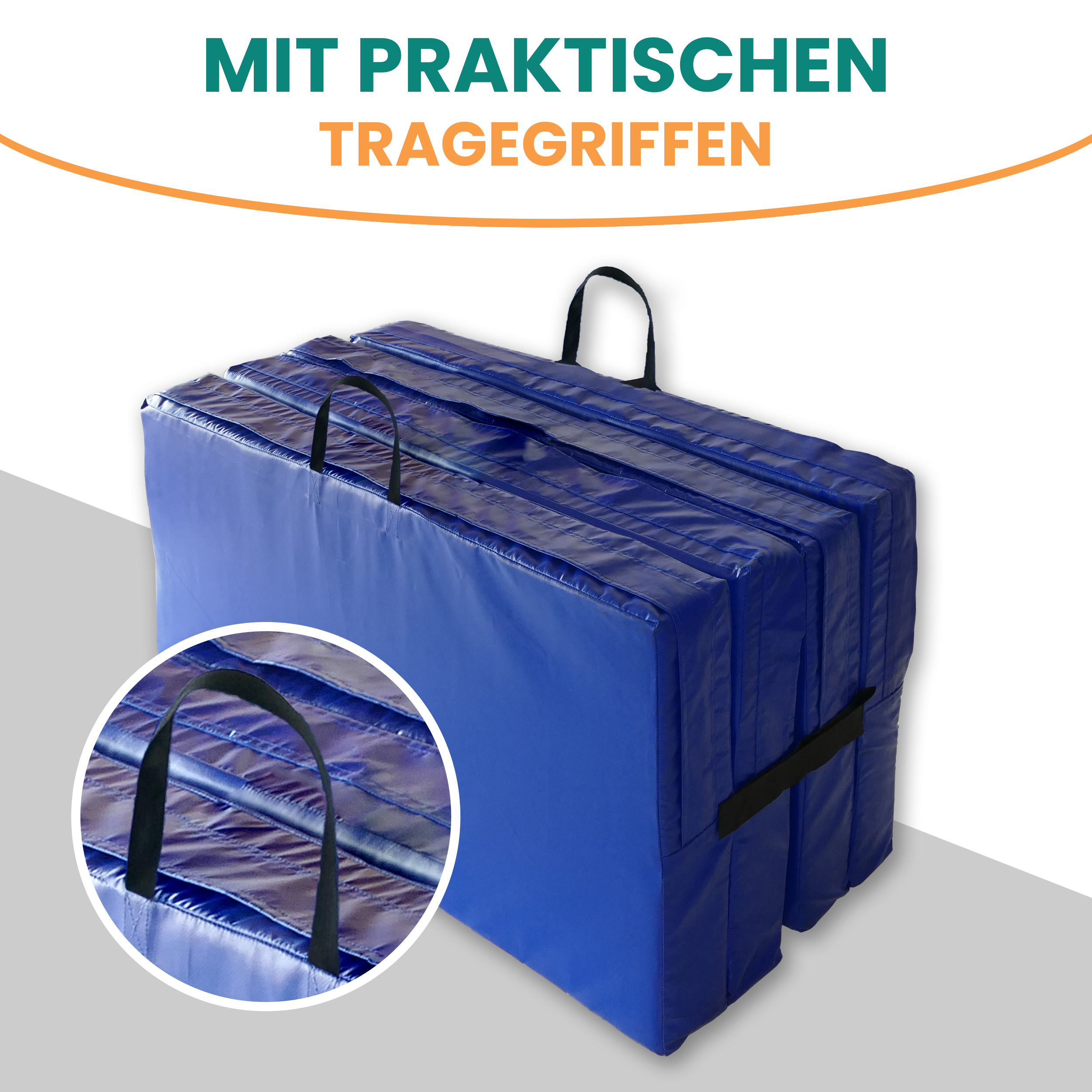 6kmP9lJu6o2jJk Universal Bodenmatte 4-teilig 200x100x10 cm Bouldermatte Weichbodenmatte klappbar