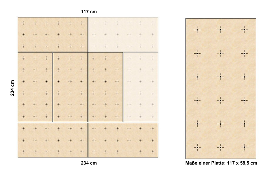Zusatz-Wandplatte ZOW1 117x58,5 cm für Outdoor-Kletterwand