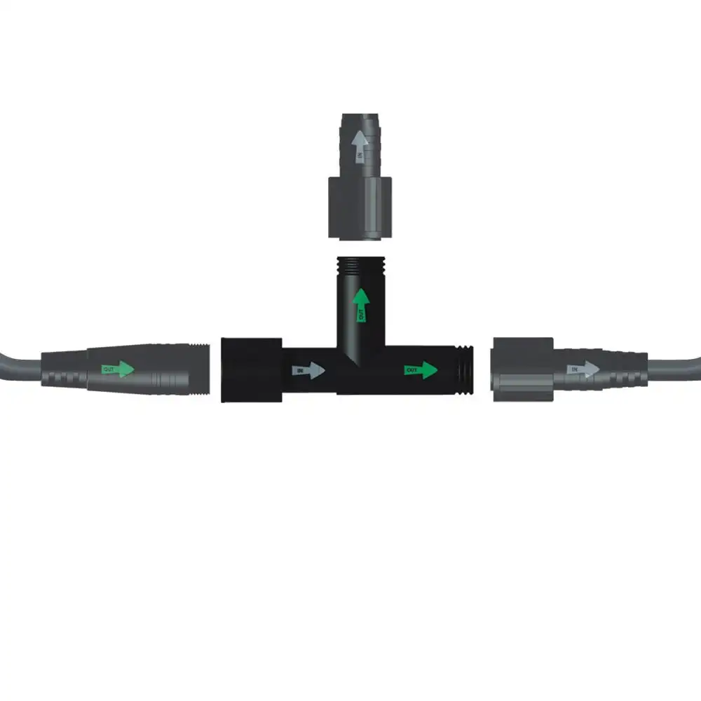 Steckverbinder 230V wasserdicht • Kabelverbinder mehrere Ausgänge • IP67 PRO CONNECT