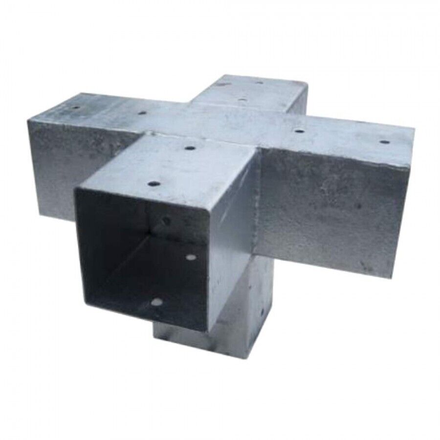 Holzverbinder Balken 90x90 mm Pfostenecke Pfostenverbinder Verbinder aus Stahl verzinkt