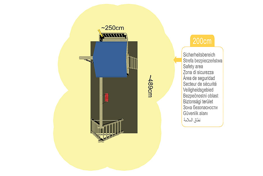 Spielturm Wikinger mit Schaukel