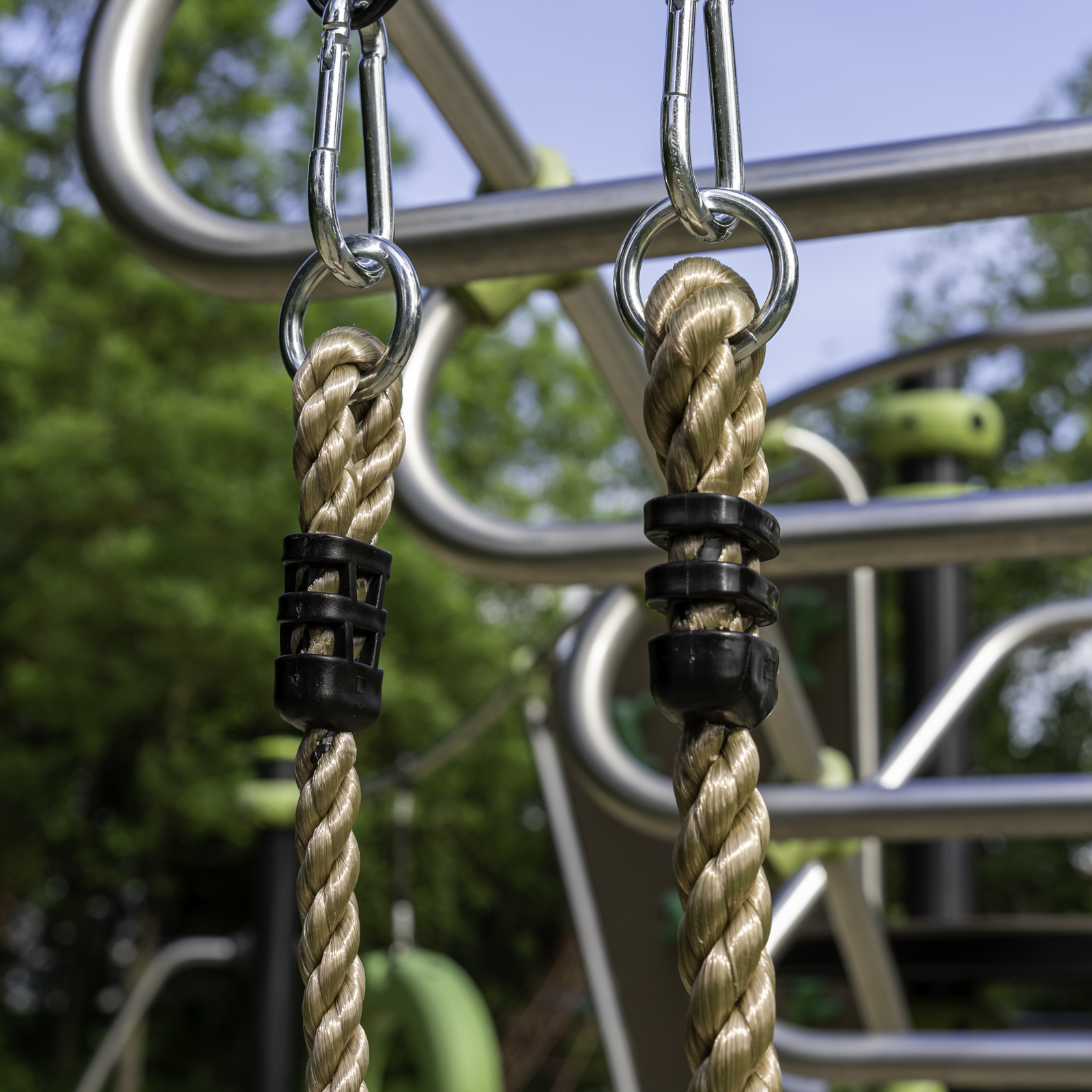 Kletterseil mit 3 Knoten, Länge: 200 cm, Ø 18 mm