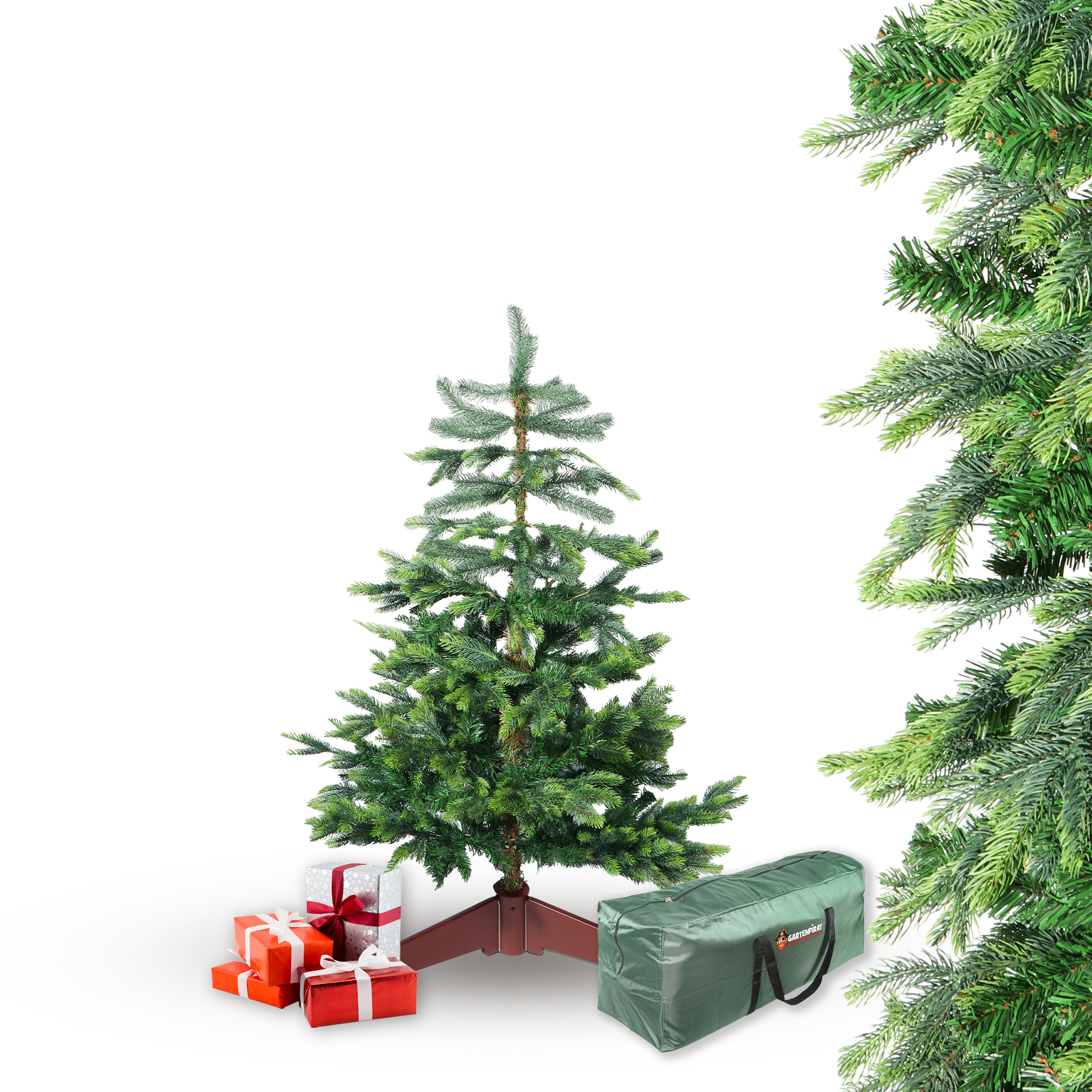 BonTree Fichte künstlicher Weihnachtsbaum ohne LED Christbaum Komfort Set