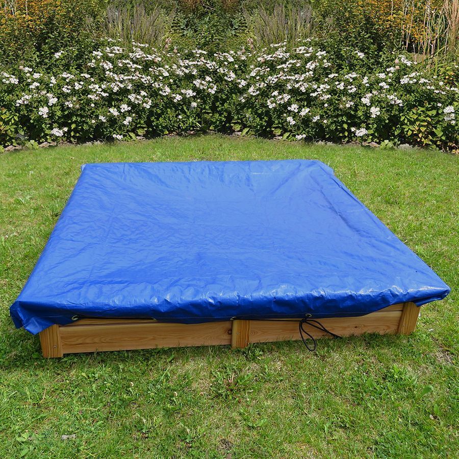 Sandkasten Plane Abdeckung Schutzhülle Abdeckplane mit Schnur für Sandkasten