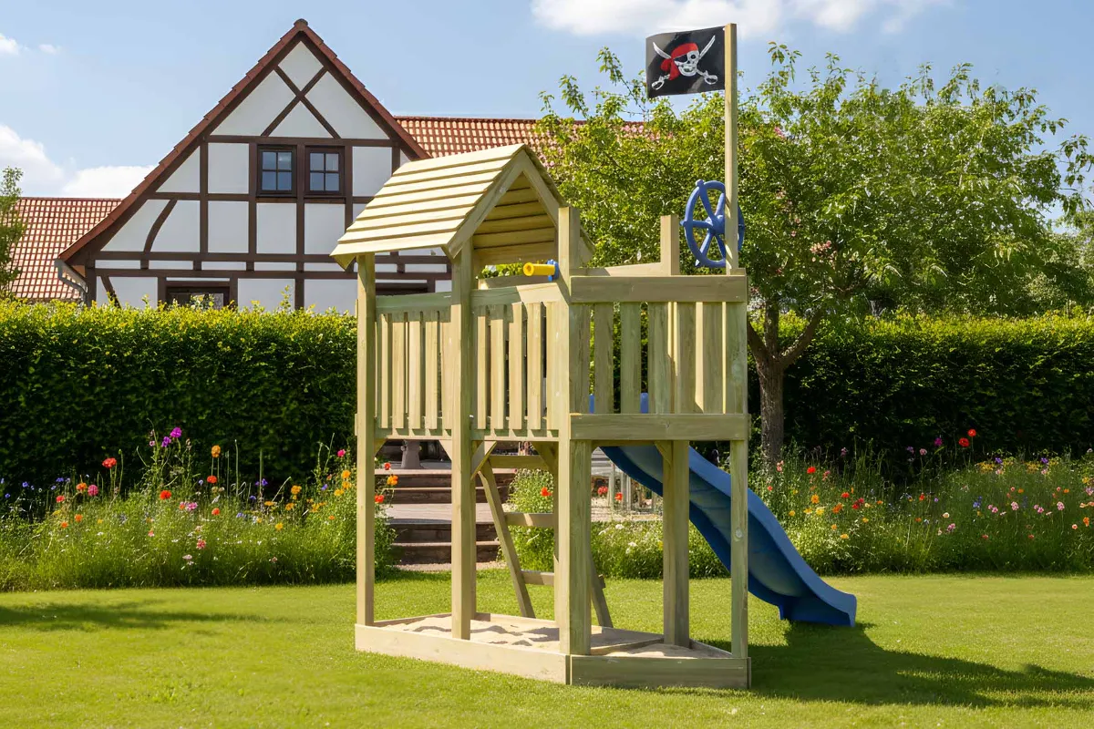 Spielturm Mia Aktiv mit Podest und Leiter