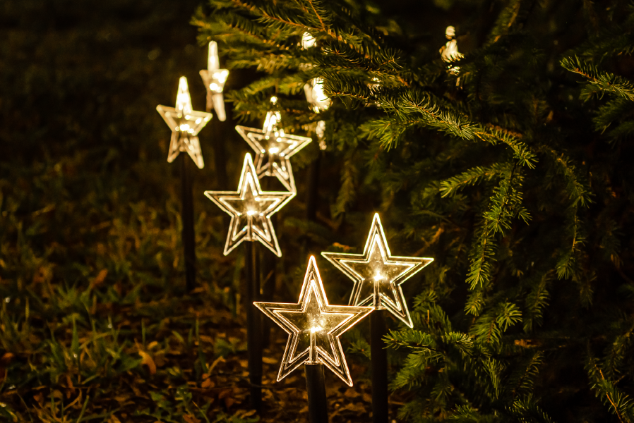 LED Leuchtstäbe 10er Set warmweiß Batteriebetrieben innen und außen