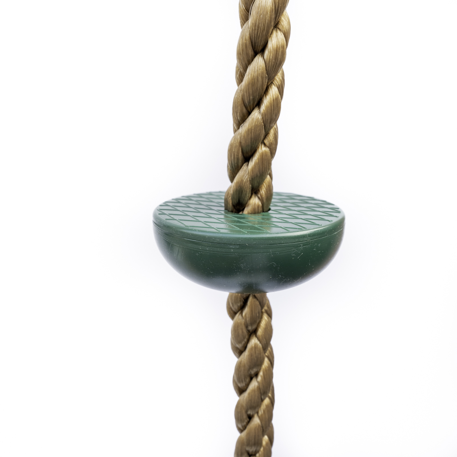 Kletterseil 200 cm mit Sicherungshaken und Trittflächen in grün, ab 3 Jahren