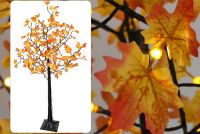LED-Leuchtbaum Jährliche Dekoration mit Ahorn-Blätter warmweiß innen außen 