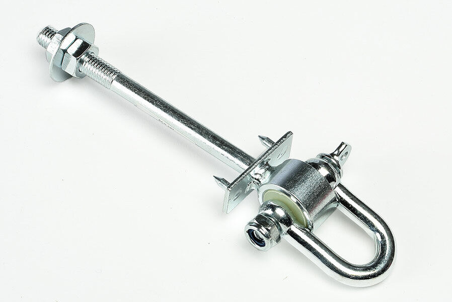 Schaukelhaken mit Schäkel M12 für Balken bis Ø 10/12 cm Sicherheitshaken